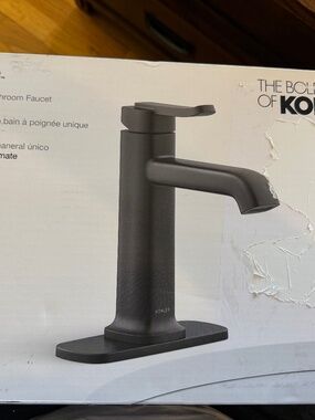 Kohler Cordate R30283-4D-BL Faucet Matte Black Single Handle OPEN BOX New